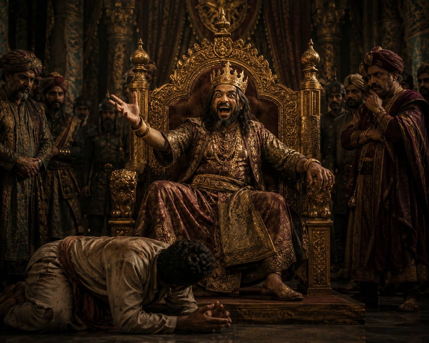 An ancient royal court where the price of everything is upside down